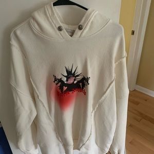 Moncler white palm angels Maglia hoodie